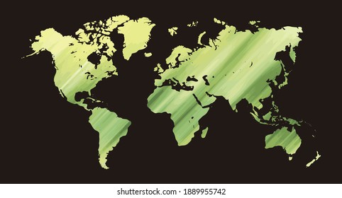 
Mapa del mundo de los vectores coloridos. América del Norte y del Sur, Asia, Europa, África, Australia. 
