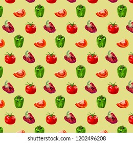 
colorful vegetable pattern