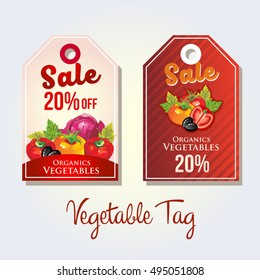 colorful vegetable tag