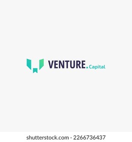 colorful venture logo business vector design template. creative bold initial V logo design vector idea inspiration with gradient, modern and elegant styles isolated on white background.