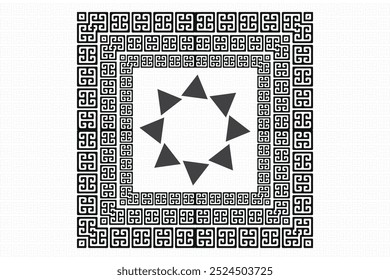 A colorful versace greek background pattern for any kind of fashion or textile design project