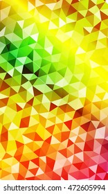 Colorful vertical banner. Beautiful summer colors. Polygonal design. Vector. For design websites, business presentations, printing.