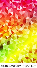 Colorful vertical banner. Beautiful summer colors. Polygonal design. Vector. For design websites, business presentations, printing.
