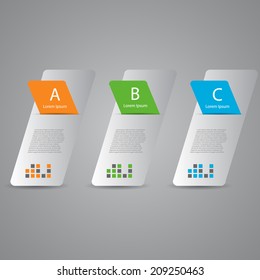 Colorful Vertical banners template. Can be used as numbered banners / infographics / workflow layout / diagram / web design.