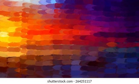 Colorful vertical brush strokes background. Vector version