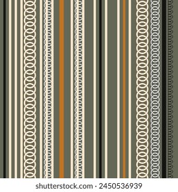 Colorful vertical chain and striped seamless pattern background suitable for fashion textiles, graphics