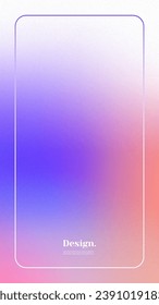 Colorful vertical gradient background. Social media frame vector illustration.