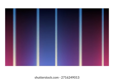 Colorful Vertical Light Streaks Gradient Background with Neon Glow Lines