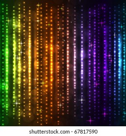 Colorful vertical lights vector background.