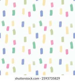 Colorful vertical lines sections. Colorful line endings. Seamless.