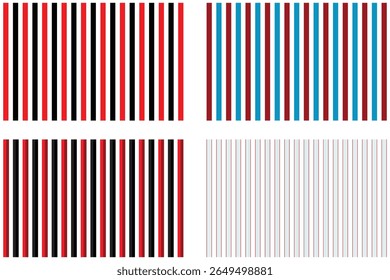 Colorful Vertical Striped Patterns for Various Design Projects.