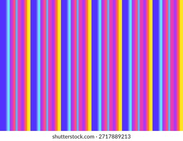 Colorful Vertical Stripes Pattern with Bright Rainbow Hues for Vibrant Modern Design and Creative Visual Art vector