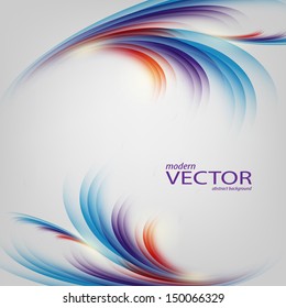 colorful vertical vector template with swirls. Eps10