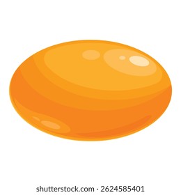 Colorful and vibrant digital art illustration of a bright and cheerful cartoon candy. The vector artwork is a fun and simple design, perfect for adding a touch of joy to any project