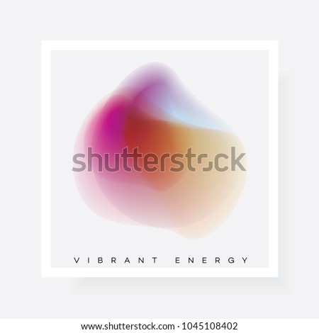 Colorful vibrant gradient blur shape