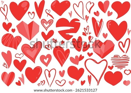 Colorful and Vibrant Heart Patterns Perfect for Celebrating Valentines Day, Love, and Romance