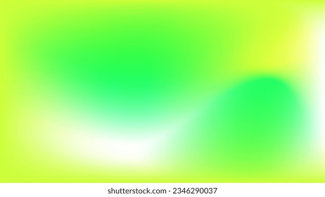 Colorful and vibrant liquid gradient background for web design and other with green color