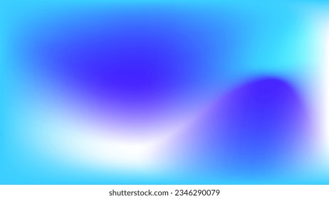 Colorful and vibrant liquid gradient background for web design and other with blue color