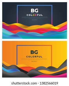 colorful vibrant liquid wave background