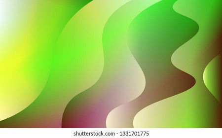 Colorful Vibrant Shapes. Abstract wave shape with gradient color. Warm colors. Vector illustration. Gradient.