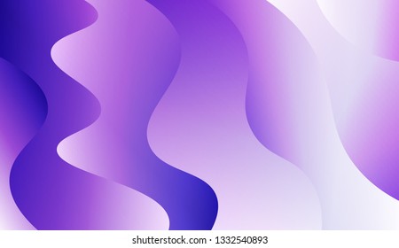 Colorful Vibrant Shapes. Abstract wave shape with gradient color. Warm colors. Vector illustration. Gradient.