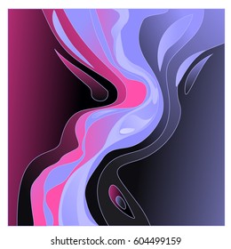 Colorful vibrant Wave Background. Dynamic Effect. Abstract Vector Illustration. Design Template. Modern Pattern.