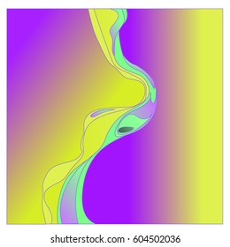 Colorful vibrant Wave Background. Dynamic Effect. Abstract Vector Illustration. Design Template. Modern Pattern.