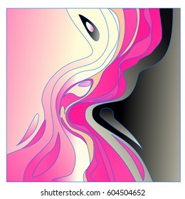 Colorful vibrant Wave Background. Dynamic Effect. Abstract Vector Illustration. Design Template. Modern Pattern.