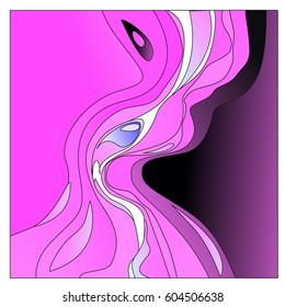 Colorful vibrant Wave Background. Dynamic Effect. Abstract Vector Illustration. Design Template. Modern Pattern.