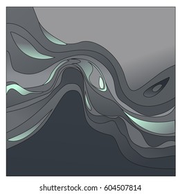 Colorful vibrant Wave Background. Dynamic Effect. Abstract Vector Illustration. Design Template. Modern Pattern.