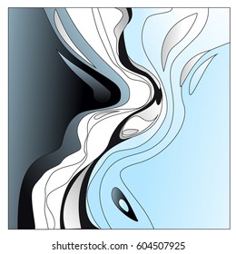 Colorful vibrant Wave Background. Dynamic Effect. Abstract Vector Illustration. Design Template. Modern Pattern.