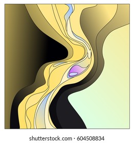 Colorful vibrant Wave Background. Dynamic Effect. Abstract Vector Illustration. Design Template. Modern Pattern.