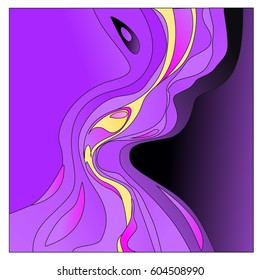 Colorful vibrant Wave Background. Dynamic Effect. Abstract Vector Illustration. Design Template. Modern Pattern.