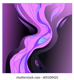 Colorful vibrant Wave Background. Dynamic Effect. Abstract Vector Illustration. Design Template. Modern Pattern.