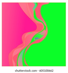 Colorful vibrant Wave Background. Dynamic Effect. Abstract Vector Illustration. Design Template. Modern Pattern.