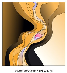 Colorful vibrant Wave Background. Dynamic Effect. Abstract Vector Illustration. Design Template. Modern Pattern.