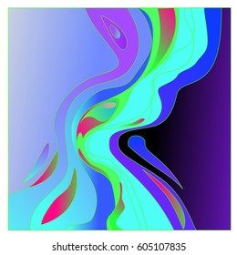 Colorful vibrant Wave Background. Dynamic Effect. Abstract Vector Illustration. Design Template. Modern Pattern.