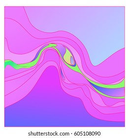 
Colorful vibrant Wave Background. Dynamic Effect. Abstract Vector Illustration. Design Template. Modern Pattern.

