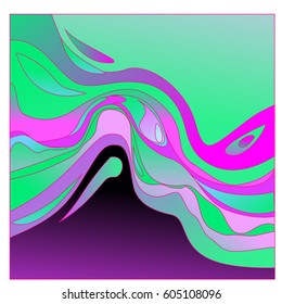 
Colorful vibrant Wave Background. Dynamic Effect. Abstract Vector Illustration. Design Template. Modern Pattern.
