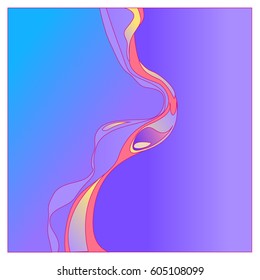 
Colorful vibrant Wave Background. Dynamic Effect. Abstract Vector Illustration. Design Template. Modern Pattern.

