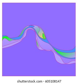 
Colorful vibrant Wave Background. Dynamic Effect. Abstract Vector Illustration. Design Template. Modern Pattern.
