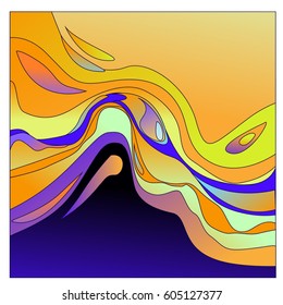 
Colorful vibrant Wave Background. Dynamic Effect. Abstract Vector Illustration. Design Template. Modern Pattern.
