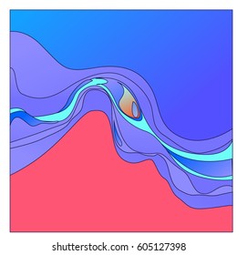 
Colorful vibrant Wave Background. Dynamic Effect. Abstract Vector Illustration. Design Template. Modern Pattern.
