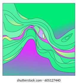 
Colorful vibrant Wave Background. Dynamic Effect. Abstract Vector Illustration. Design Template. Modern Pattern.
