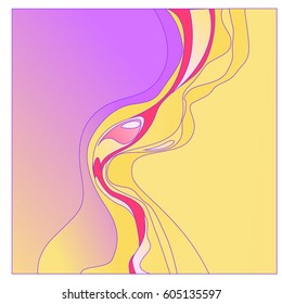 Colorful vibrant Wave Background. Dynamic Effect. Abstract Vector Illustration. Design Template. Modern Pattern.