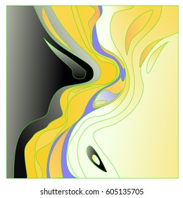 Colorful vibrant Wave Background. Dynamic Effect. Abstract Vector Illustration. Design Template. Modern Pattern.