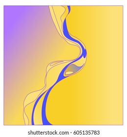 Colorful vibrant Wave Background. Dynamic Effect. Abstract Vector Illustration. Design Template. Modern Pattern.