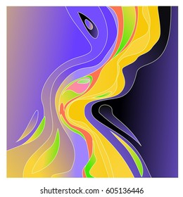 Colorful vibrant Wave Background. Dynamic Effect. Abstract Vector Illustration. Design Template. Modern Pattern.