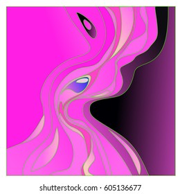 Colorful vibrant Wave Background. Dynamic Effect. Abstract Vector Illustration. Design Template. Modern Pattern.