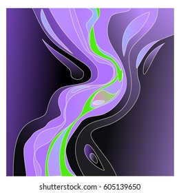 Colorful vibrant Wave Background. Dynamic Effect. Abstract Vector Illustration. Design Template. Modern Pattern.